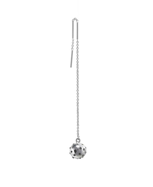 Comet Threader Silver Earrings