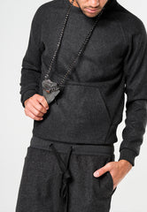 Wool Crewneck - Charcoal