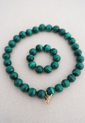 Spiritual Beads Malachite Set