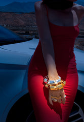 Gold Sun Cuff Bracelet