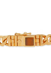 Gold Tiger’s Eye Bon Bon Curb Chain Bracelet