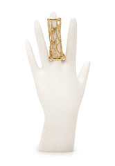 11K Gold Vermeil Latitude Diamond Ring