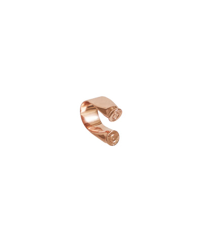 223 REM  DOUBLE BULLET RING - ROSE GOLD