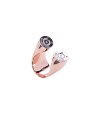 300 WIN DOUBLE BULLET RING - TWO TONE