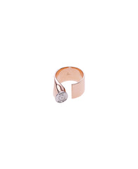 GRAY DIAMOND 223 REM SINGLE BULLET RING - TWO TONE