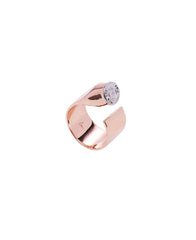 GRAY DIAMOND 223 REM SINGLE BULLET RING - TWO TONE