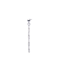 Mini link chain drop earring - SILVER