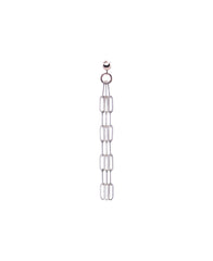 Mini link TRI -chain drop earring - SILVER