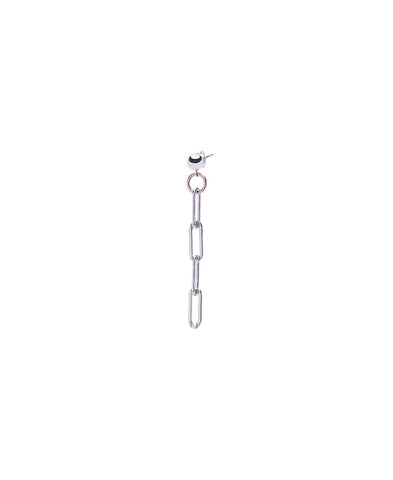 Link chain earring - SILVER