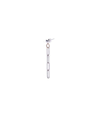 Link chain earring - SILVER