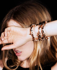 Barbed Wire cuff Bracelet- Rose Gold