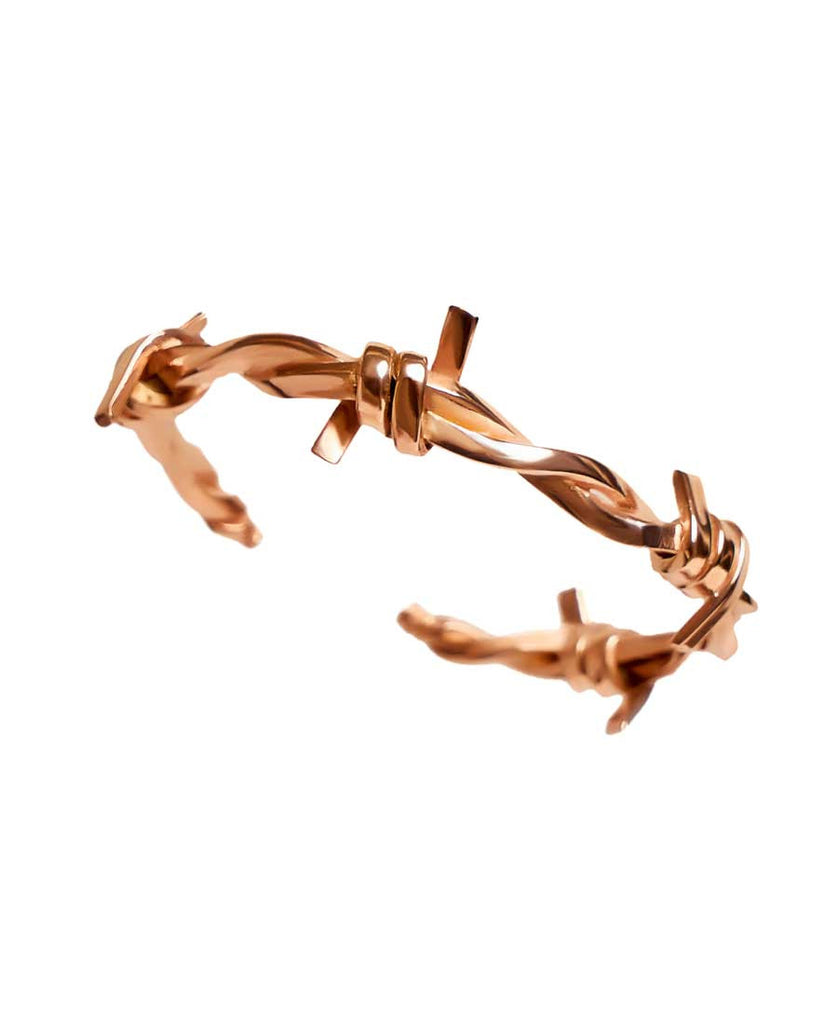 Barbed Wire cuff Bracelet- Rose Gold