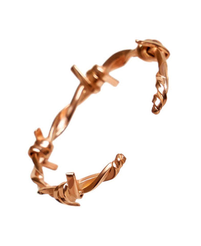 Barbed Wire cuff Bracelet- Rose Gold