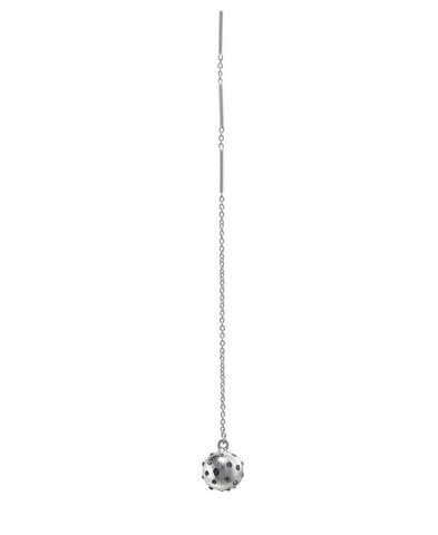 Gray Diamond Comet Threader Earring