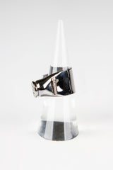 223 REM Single Bullet Ring - Black Rhodium