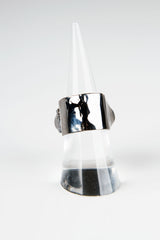 223 REM Double Bullet Ring- Black Rhodium