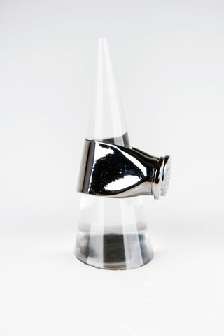 300 WIN Double Bullet Ring - Black Rhodium