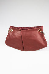 Lambskin Leather Bone Handle Shoulder Bag