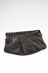 Lambskin Leather Bone Handle Shoulder Bag