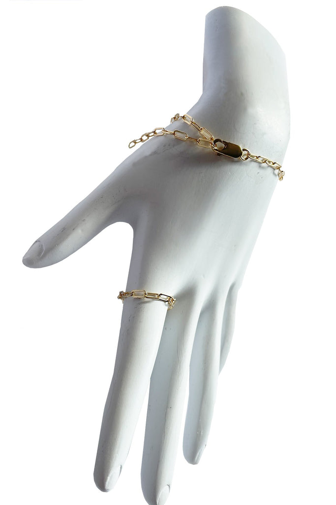 Buy Aniwon Women's Hand Chain Creative Metal Skeleton Finger Bracelet Hand Ring  Bracelet Halloween Party One Size Golden at Amazon.in