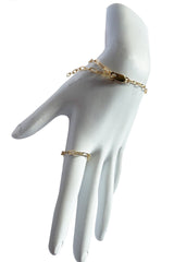 GF Linked together Bracelet and Ring Set