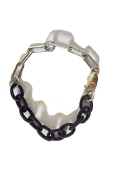 Silver & Cord chain Johnny bracelet