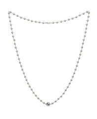 Gray Diamond Zodiac Rosary Bead Necklace