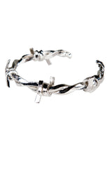 Barbed Wire cuff Bracelet - Sterling silver