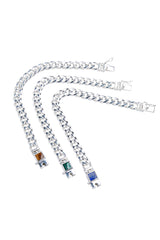 Lapis Lazuli Bon Bon Curb Chain Bracelet