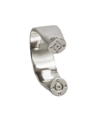 Gray Diamond Double Bullet Cuff Bracelet