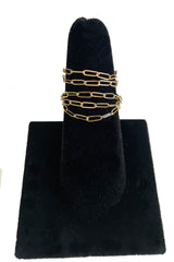 14 Karat Gold Citrine Gem Drop Bracelet & Ring Set