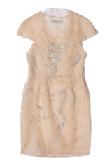 Silk Organza Painted Shift Dress