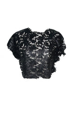 Delilah Embroidered lace Cape Top
