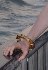 Gold Sun Cuff Bracelet